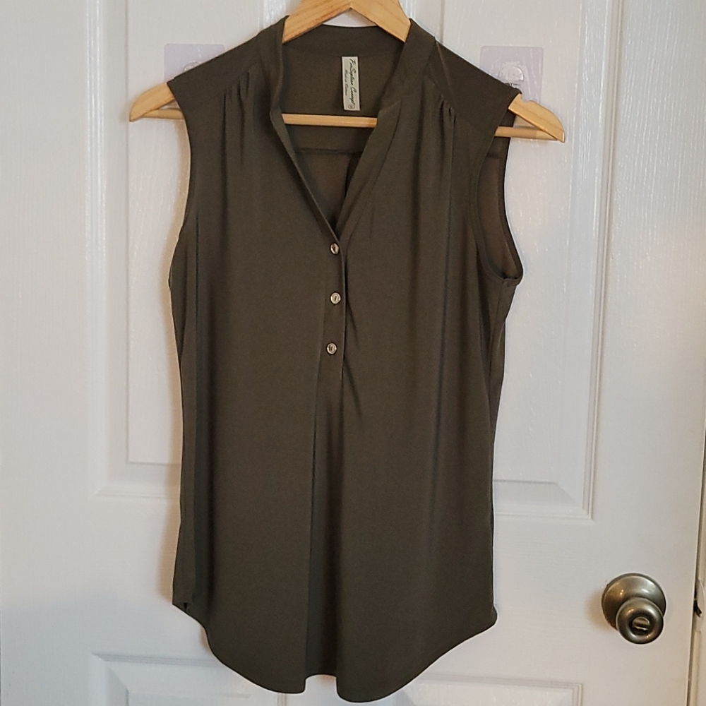4/$20 Olive green tank SM